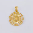Dije Medalla Letra O 4.65g / 1 1/4 in Oro Amarillo 18K