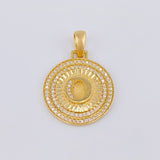 Dije Medalla Letra O 4.65g / 1 1/4 in Oro Amarillo 18K
