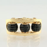 Anillo Bolas De Fuego 9.05gr / T11 1/4 / Oro Amarillo 18K