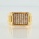 Anillo Niño Correa Tupida  3.5gr / T3 3/4 / Oro Amarillo 18K