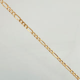 Cadena Figaro 2.25gr / 19 3/4 in / 2.6mm Oro Amarillo +1 18K ©