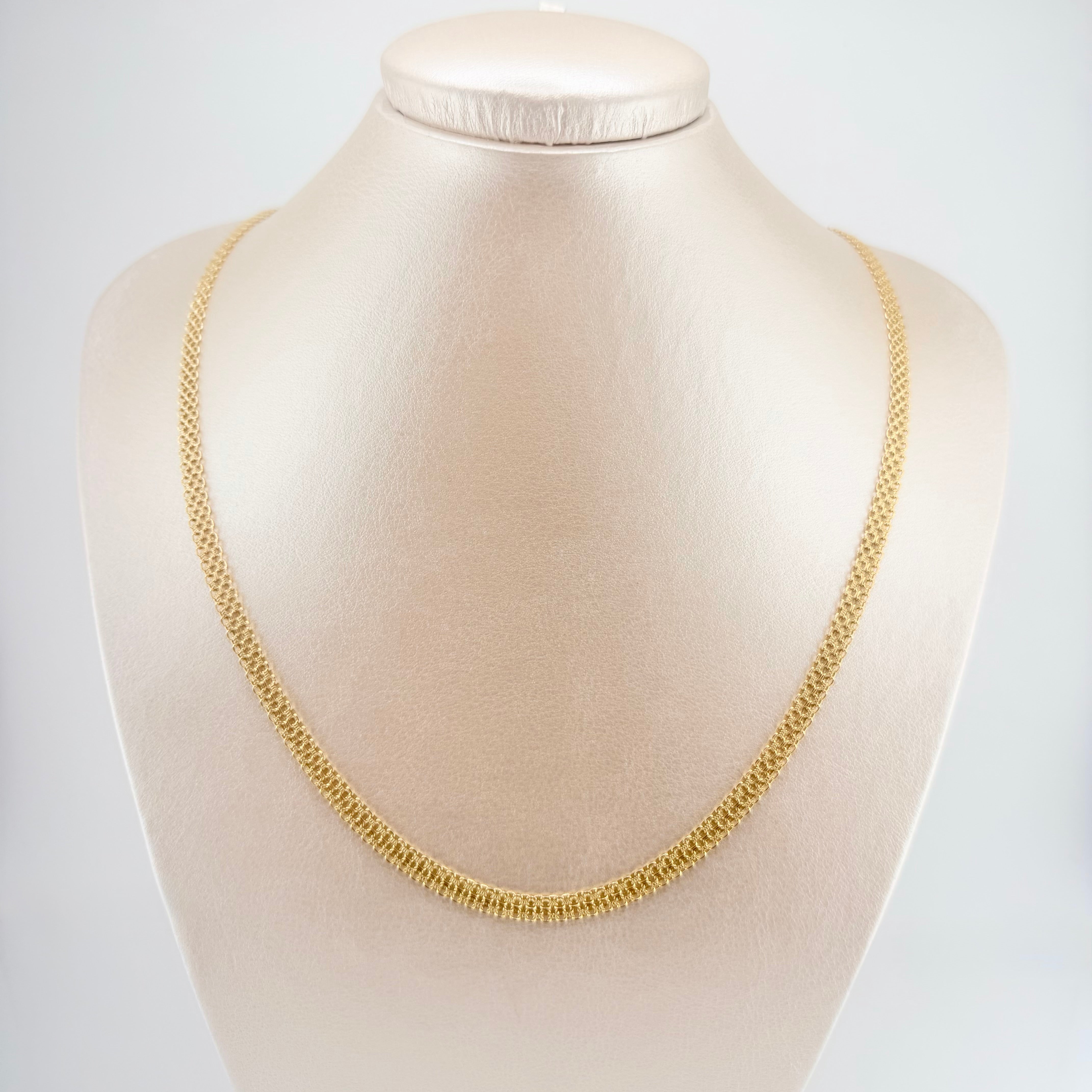 Cadena China 15.25gr / 23 1/2 in / 4.9mm Oro Amarillo +1 18K ©