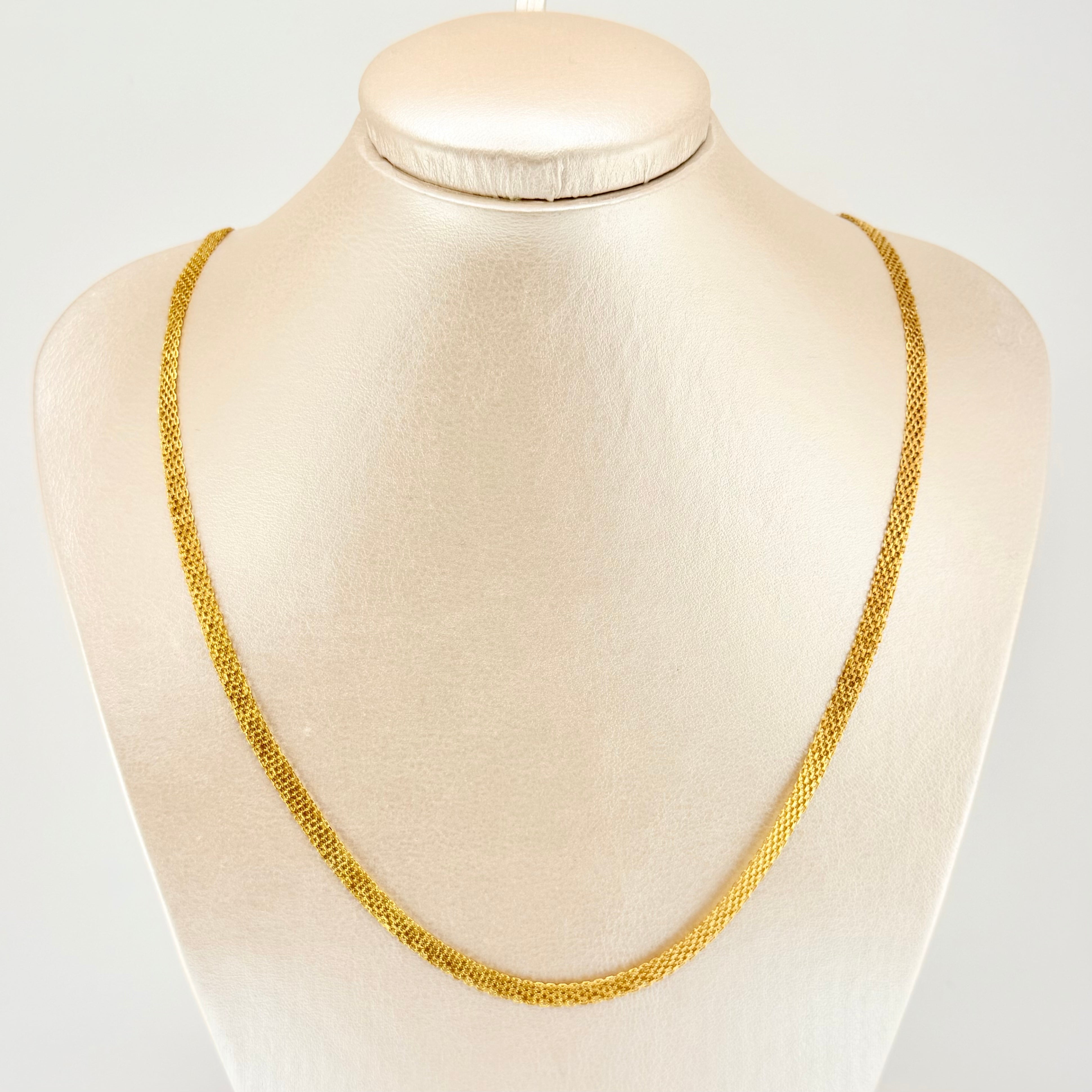 Cadena China 6.35gr / 23 1/2 in / 4.6mm Oro Amarillo +1 18K ©
