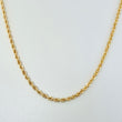 Rope Chain 3.8gr / 23 1/2 in / 2.2mm Yellow Gold +3 18K ©