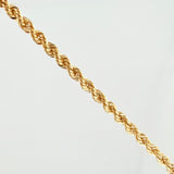 Rope Chain 3.8gr / 23 1/2 in / 2.2mm Yellow Gold +3 18K ©