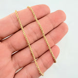 Rope Chain 3.8gr / 23 1/2 in / 2.2mm Yellow Gold +3 18K ©