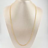 Rope Chain 3.8gr / 23 1/2 in / 2.2mm Yellow Gold +3 18K ©