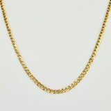 Cadena Cubana 2.4gr / 17 3/4 in / 2.4mm Oro Amarillo +1 18K *