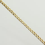 Cadena Cubana 2.4gr / 17 3/4 in / 2.4mm Oro Amarillo +1 18K ©