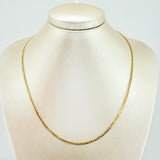 Cadena Cubana 2.4gr / 17 3/4 in / 2.4mm Oro Amarillo +1 18K *