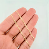 Cadena Plana 2.3gr / 19 3/4 in / 1.9mm Tres Oros +3 18K ©