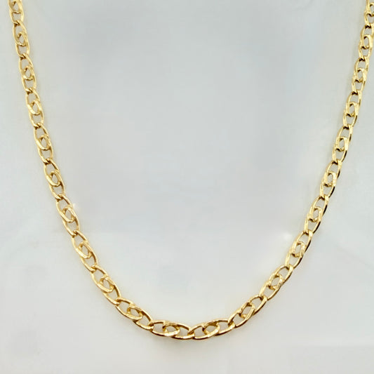 Cadena Lumachina 4.35gr / 23 1/2 in / 2.5mm Oro Amarillo +3 18K ©