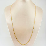 Cadena Lumachina 4.35gr / 23 1/2 in / 2.5mm Oro Amarillo +3 18K ©