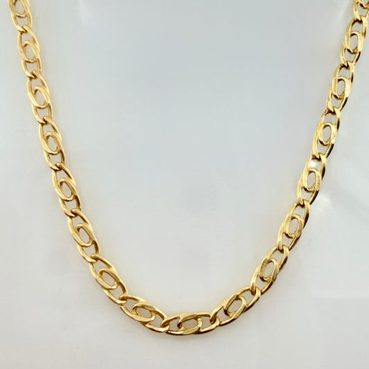 Cadena Lumachina 7.8gr / 23 1/2 in / 3.4mm Oro Amarillo +3 18K