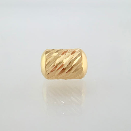 Herraje Cilindro Diamantado 0.15g / 1/4 in Oro Amarillo 18K
