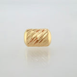Herraje Cilindro Diamantado 0.15g / 1/4 in Oro Amarillo 18K