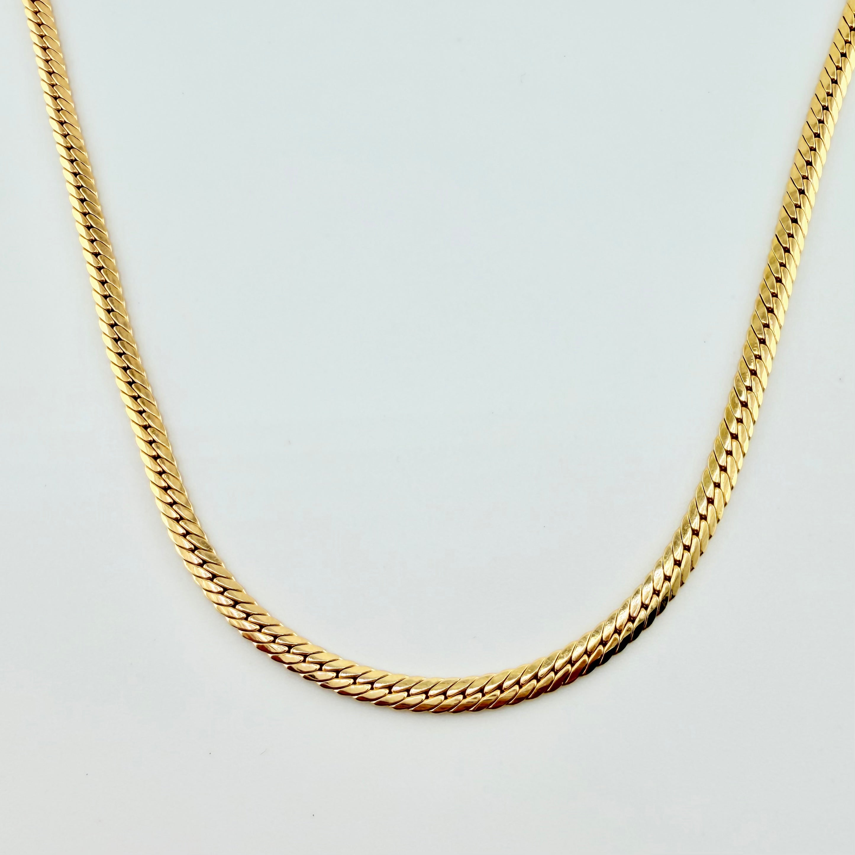 Flat Snake Chain 4.95gr / 15 3/4 in / 3.1mm Yellow Gold +3 18K ©