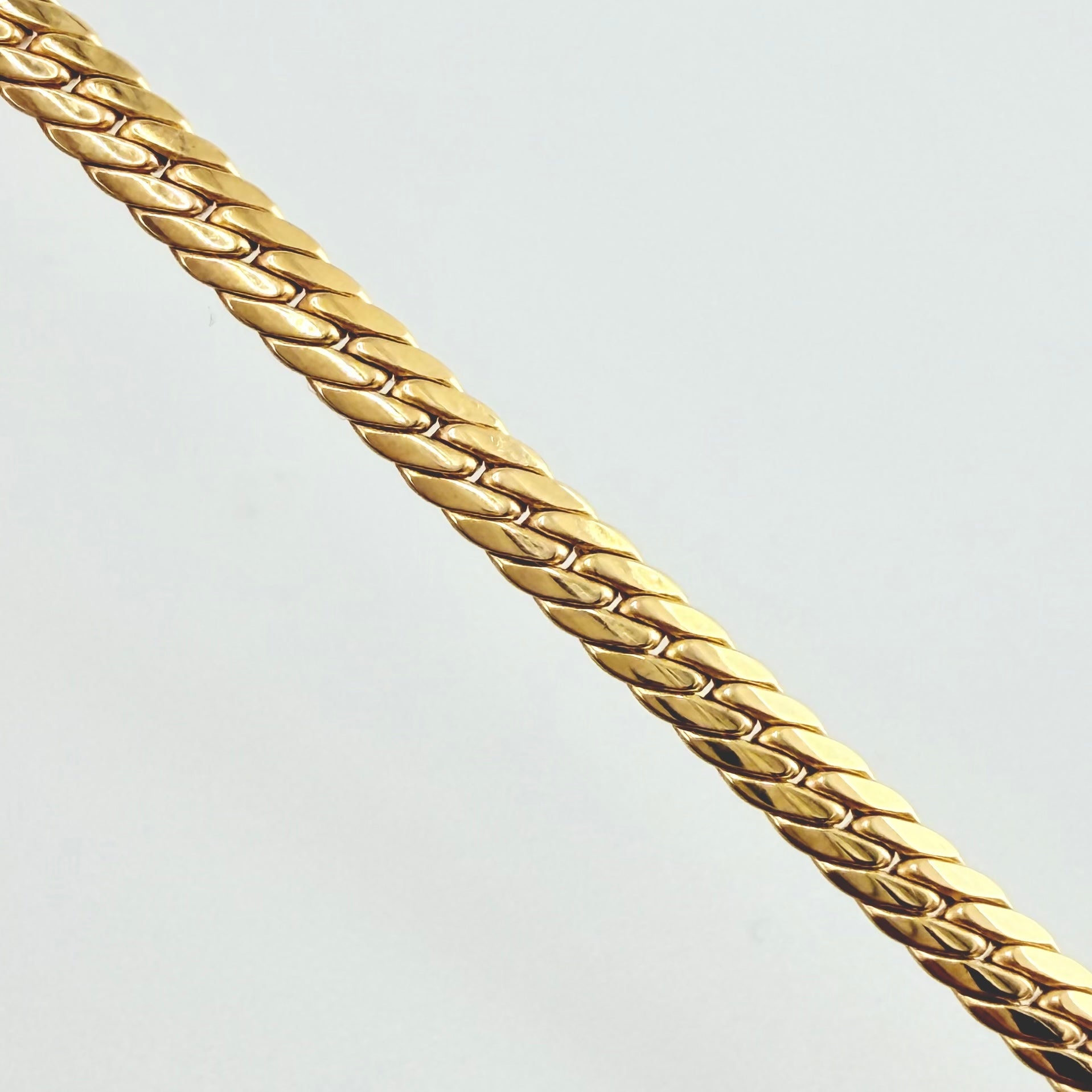 Flat Snake Chain 4.95gr / 15 3/4 in / 3.1mm Yellow Gold +3 18K ©