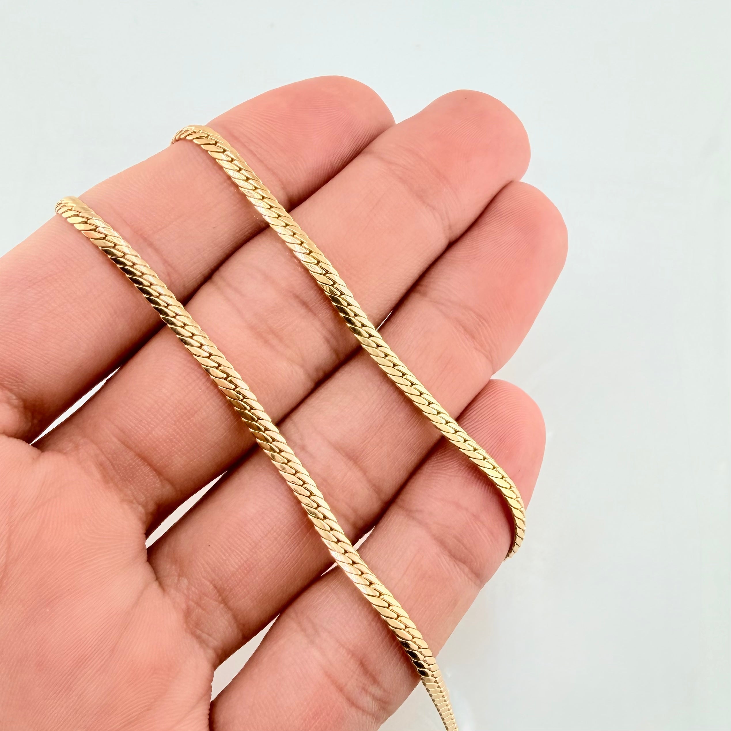 Flat Snake Chain 4.95gr / 15 3/4 in / 3.1mm Yellow Gold +3 18K ©