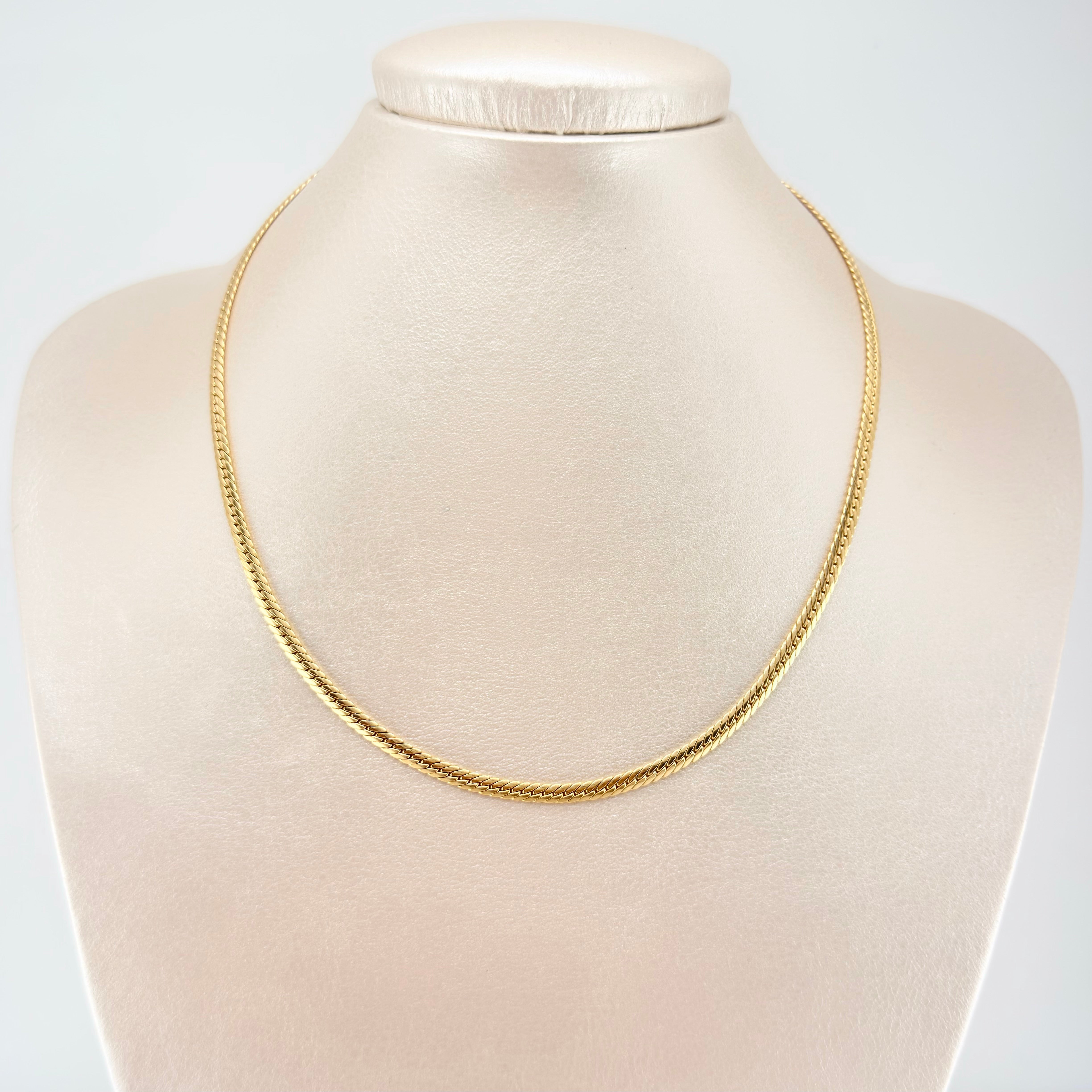 Flat Snake Chain 4.95gr / 15 3/4 in / 3.1mm Yellow Gold +3 18K ©