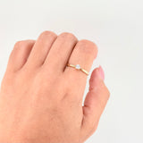 Anillo Solitario 1.05gr / T6 1/2 / Oro Amarillo 18K *