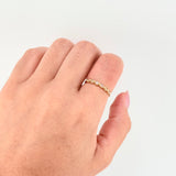 Anillo Linea Ojos 1.1gr / T6 / Oro Amarillo 18K *