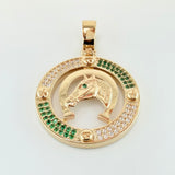 Dije Marco Herradura Caballo 10.85gr / 1 3/4 in / Oro Amarillo 18K *