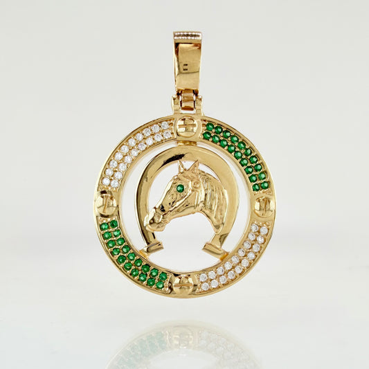 Dije Marco Herradura Caballo 10.85gr / 1 3/4 in / Oro Amarillo 18K *