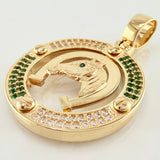 Dije Marco Herradura Caballo 10.85gr / 1 3/4 in / Oro Amarillo 18K *