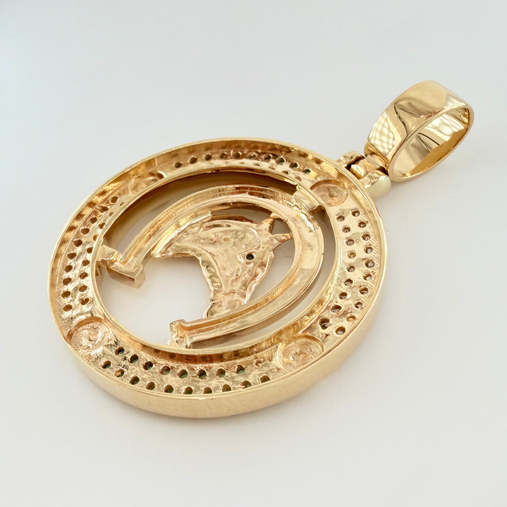 Dije Marco Herradura Caballo 10.85gr / 1 3/4 in / Oro Amarillo 18K *