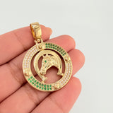 Dije Marco Herradura Caballo 10.85gr / 1 3/4 in / Oro Amarillo 18K *