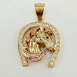 Dije Herradura Caballo 8.75gr / 1 1/4 in / Tres Oros 18K *