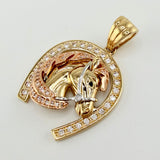 Dije Herradura Caballo 8.75gr / 1 1/4 in / Tres Oros 18K *