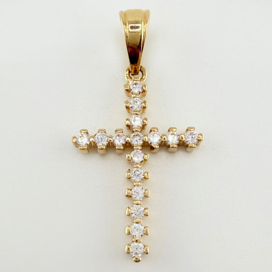 Dije Cruz 1.7gr / 1 1/4 in / Oro Amarillo 18K ©