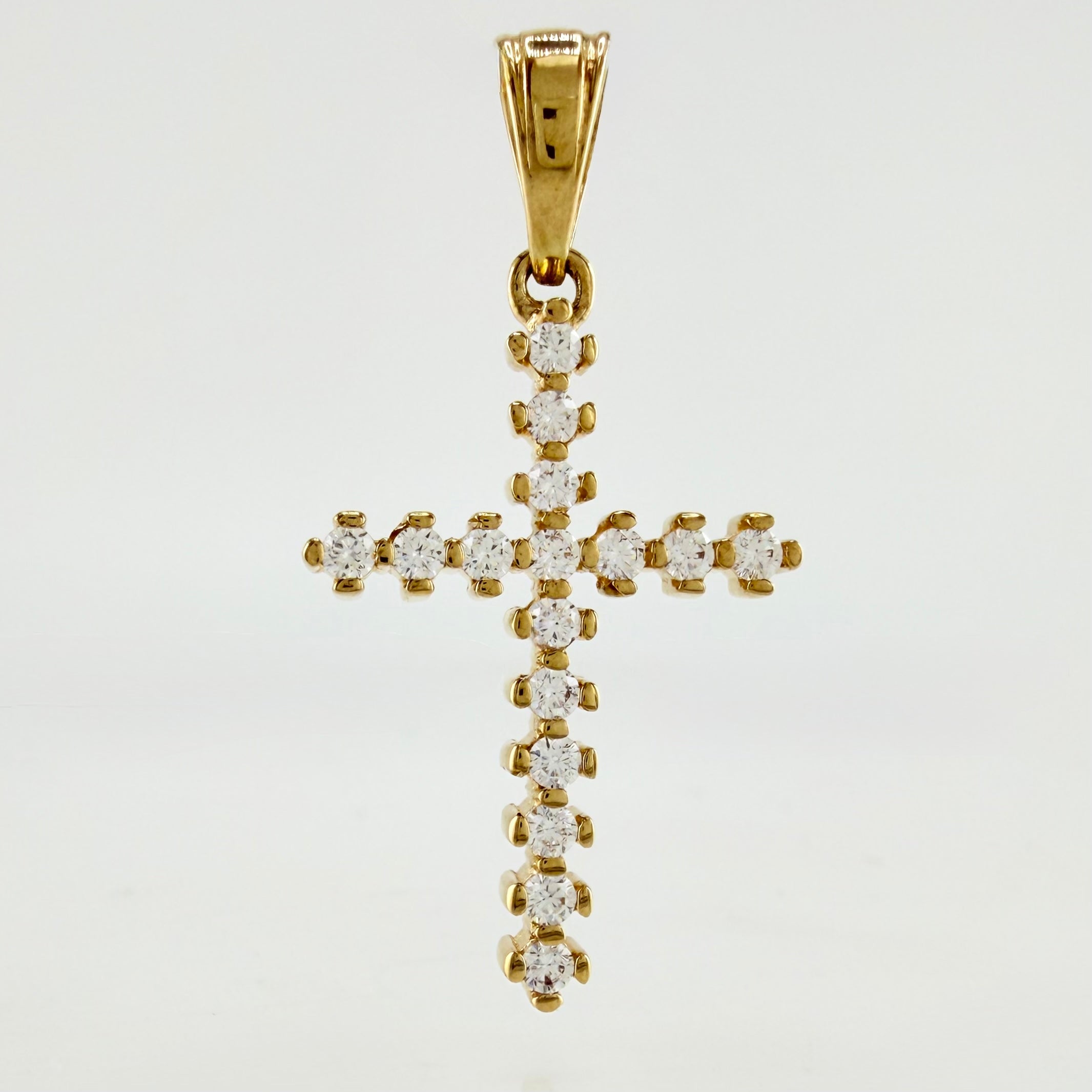 Dije Cruz 2.1gr / 1 1/4 in / Oro Amarillo 18K *