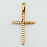 Dije Cruz 1.15gr / 1 1/4 in / Oro Amarillo 18K *