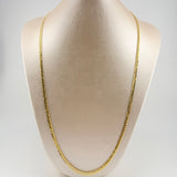 Cadena Cubana 8.15gr / 27 1/2 in / 3mm Oro Amarillo +1 18K