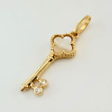 Dije Llave Trebol 1.4gr / 1 1/4 in / Oro Amarillo Nac.Esp. 18K *