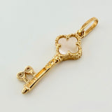 Dije Llave Trebol 1.4gr / 1 1/4 in / Oro Amarillo Nac.Esp. 18K *