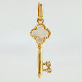 Dije Llave Trebol 1.4gr / 1 1/4 in / Oro Amarillo Nac.Esp. 18K *