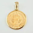 Pendant Saint Benedict 7.9gr / 1 1/2 in / 18K Yellow Gold *