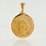 Pendant Saint Benedict 7.9gr / 1 1/2 in / 18K Yellow Gold *