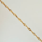Cadena Singapur 1.95gr / 17 3/4 in / 2.3mm Oro Amarillo +3 18K ©