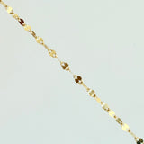 Cadena Flor Espejo 1.15gr / 19 3/4 in / 1.7mm Oro Amarillo +3 18K