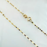 Mirror Flower Chain 0.9gr / 19 3/4in / 1.6mm Yellow Gold +3 18K *