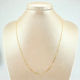 Cadena Veneciana 1 gr / 50 cm / 0.50mm Oro Amarillo +3 18K