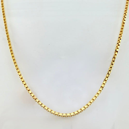 Cadena Veneciana 3.85gr / 19 3/4 in / 1.4mm Oro Amarillo +3 18K ©