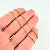 Cadena Veneciana 3.8gr / 19 3/4 in / 1.6mm Oro Amarillo +3 18K ©