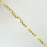 Cadena Figaro 2.65gr / 17 3/4 in / 2.3mm Oro Amarillo +1 18K *