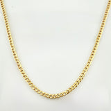 Cadena Cubana 4.75gr / 27 1/2 in / 2.3mm Oro Amarillo +1 18K *